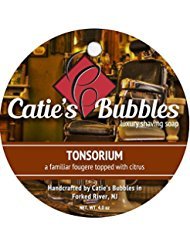 Catie's Bubbles Premium Shaving Soap - Tonsorium Scent, 4oz Bar for Men's Wet Shaving & Grooming - Perfect for Daily Shave Routine & Gift Sets