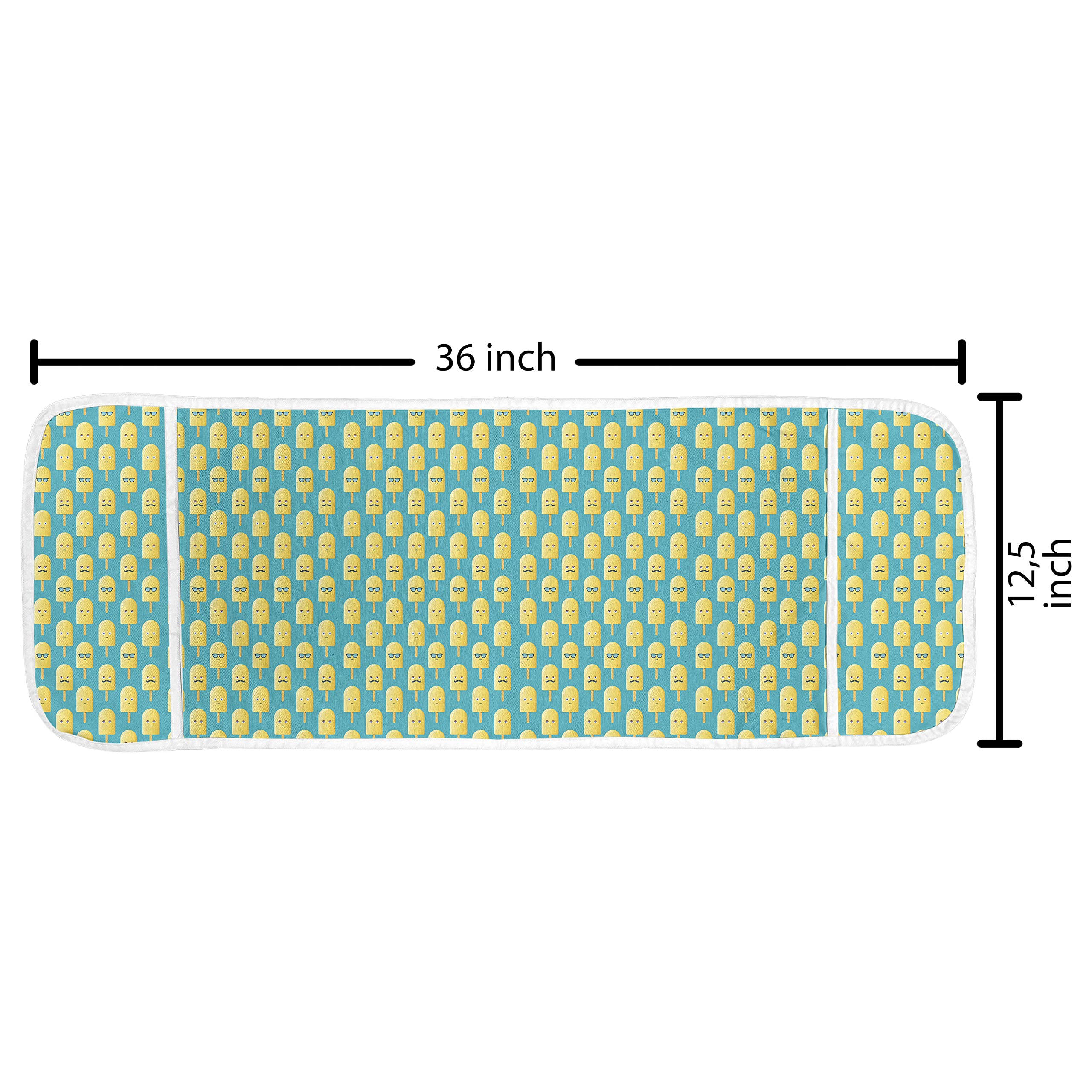 Ambesonne Microwave Oven Cover - Water Resistant Kitchen Organizer with Pockets, 36