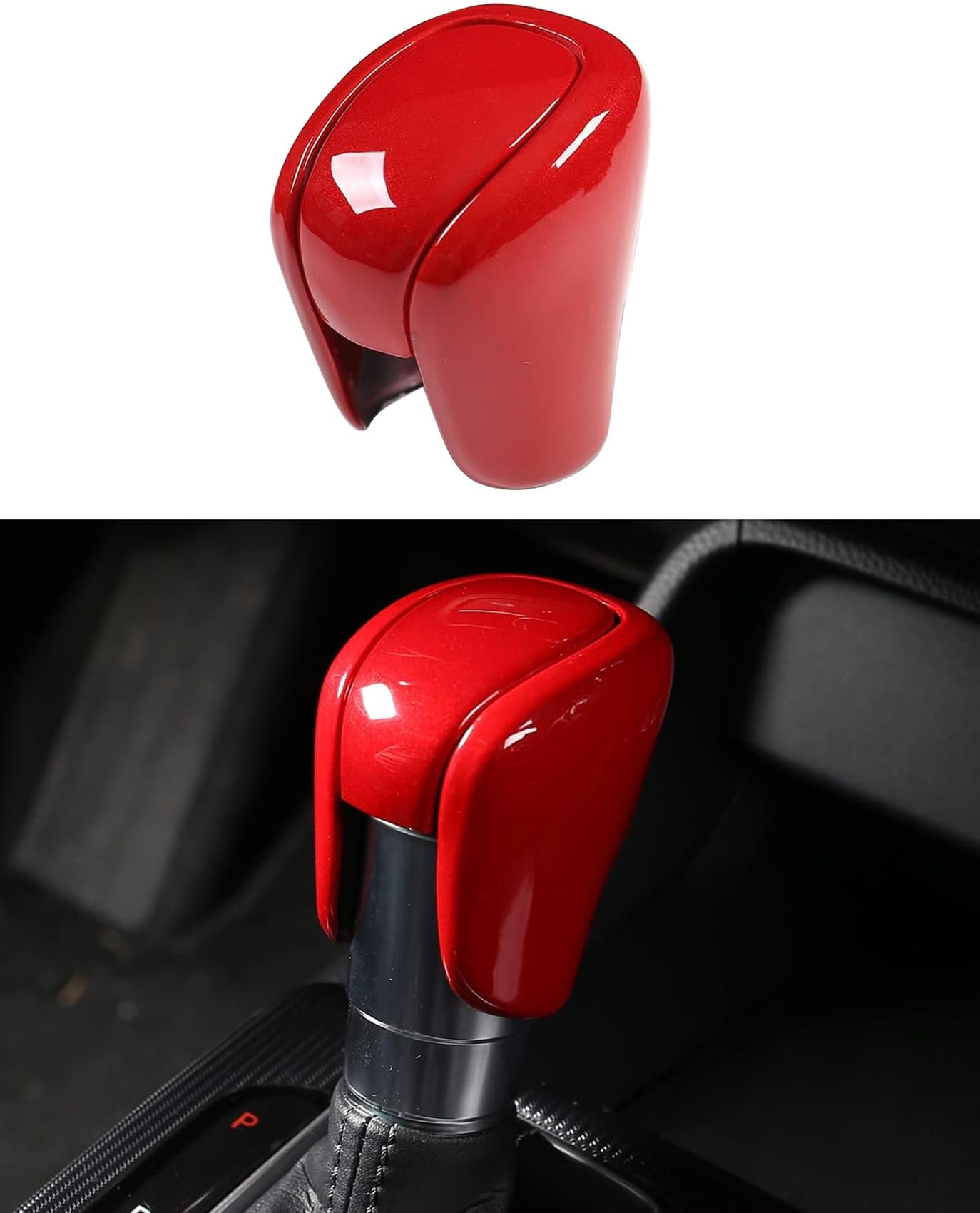 2022-2025 Honda Civic Gear Shift Knob Cover | CRV 2023-2025 Interior Protector | Accord 2018-2025 Automatic Transmission CVT Boots | Red Car Accessories | Perfect for Daily Driving & Car Interior Upgrade