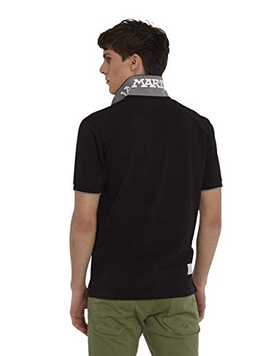 La Martina Miguel Polo Shirt for Men - Classic Black Cotton Short Sleeve Shirt for Golf, Tennis & Casual Wear