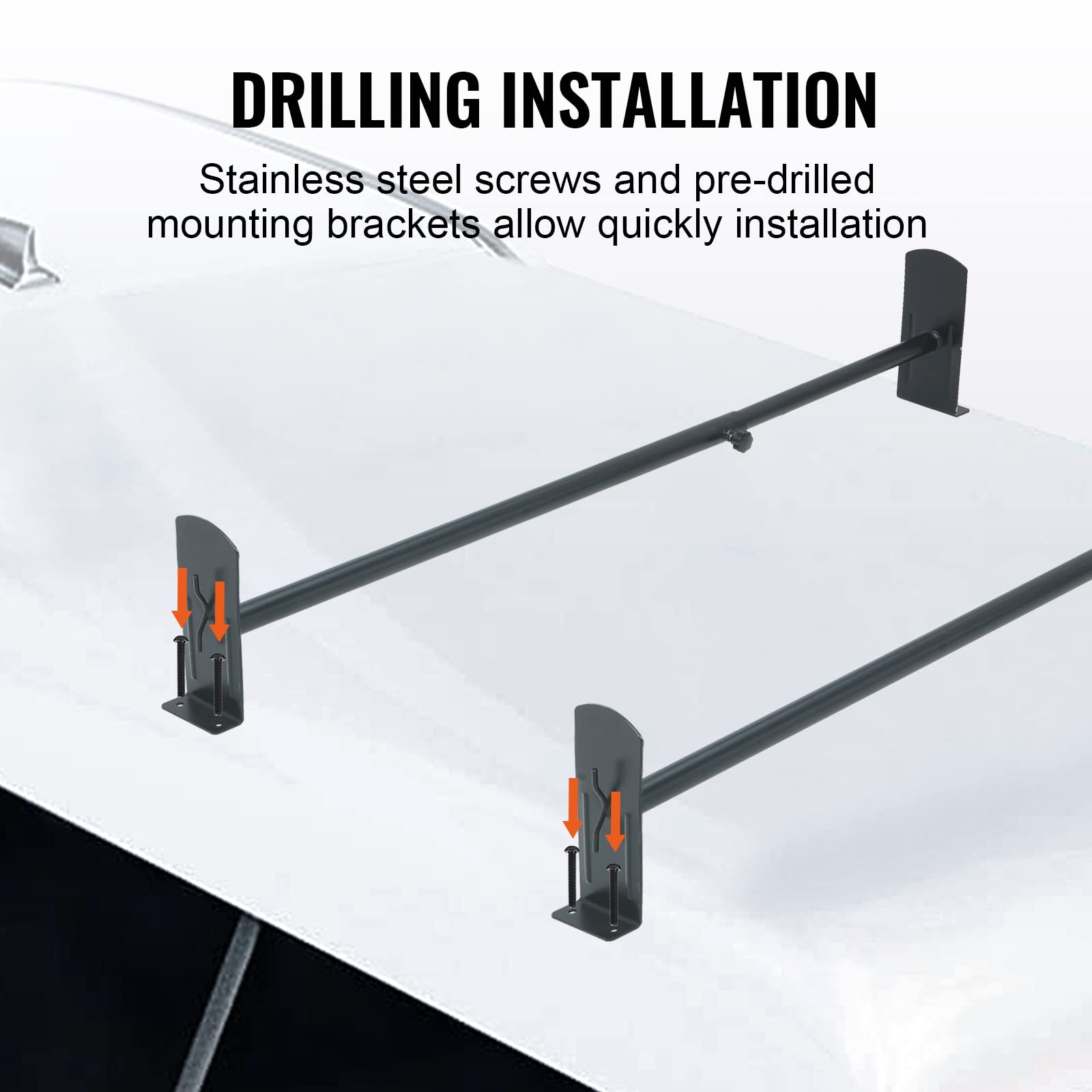 VEVOR Universal Adjustable Van Ladder Rack - 35.8