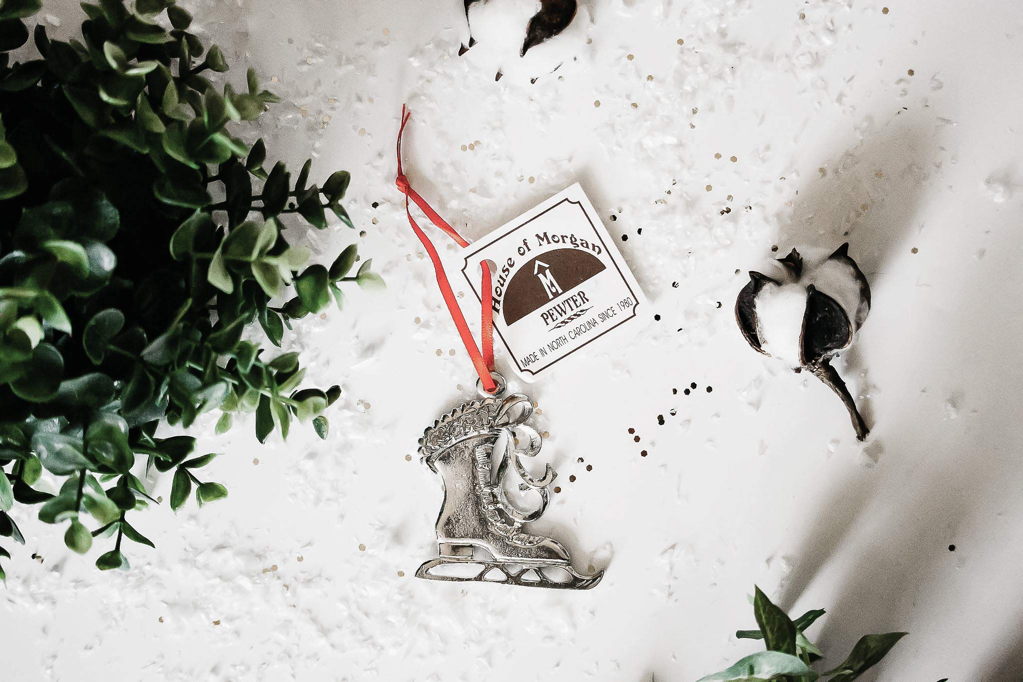 Handmade Ice Skate Christmas Ornament - Unique Figure Skating Gift for Skaters - Perfect for Holiday Decorations & Winter Sports Enthusiasts