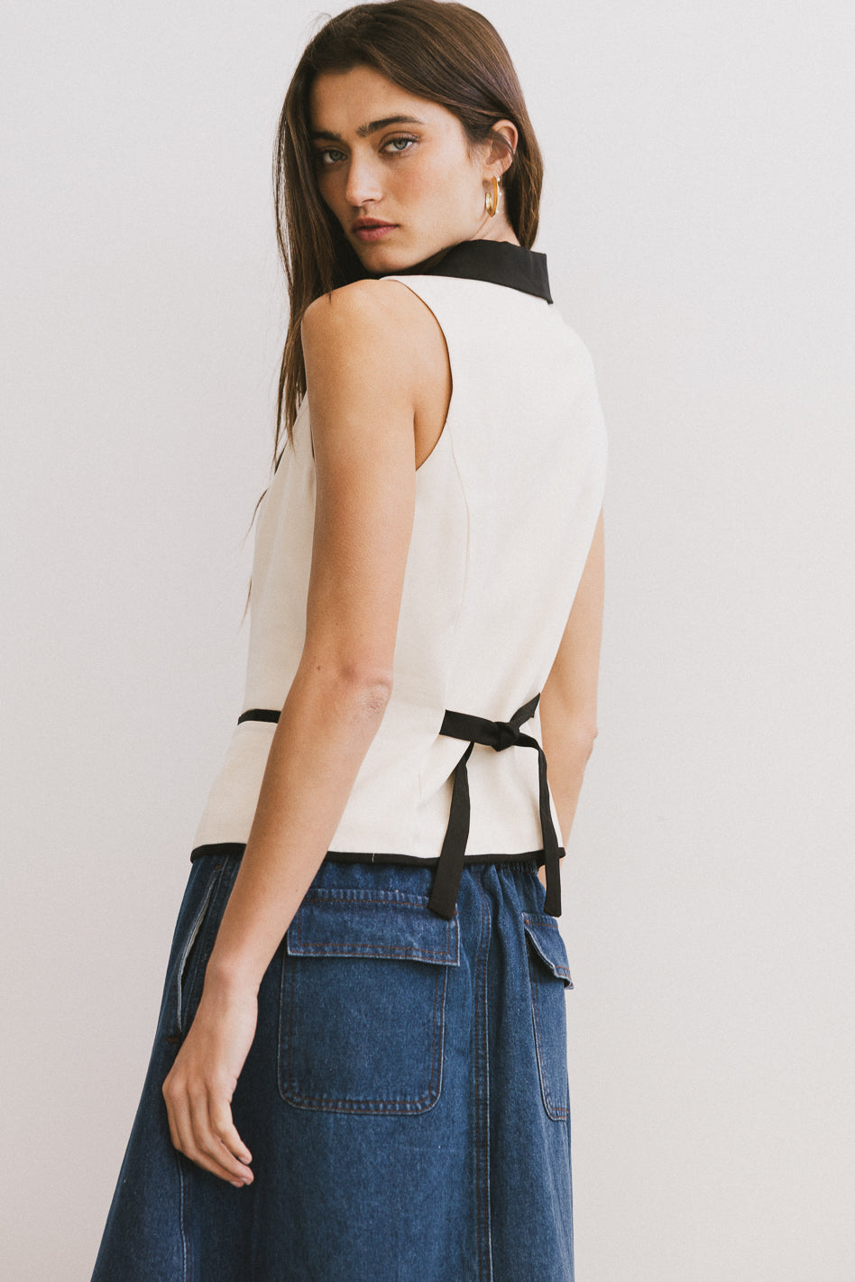 Linda Collared Vest for Women - Stylish Layering Piece for Fall & Winter Outfits | Perfect for Office, Casual Wear & Date Nights
