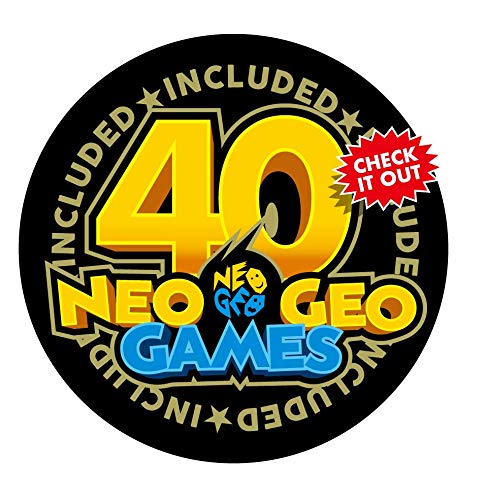 NEOGEO Mini Console International Edition with 2 Controllers & HDMI Cable - 40 Preloaded Retro Games for Home Entertainment & Gaming Parties