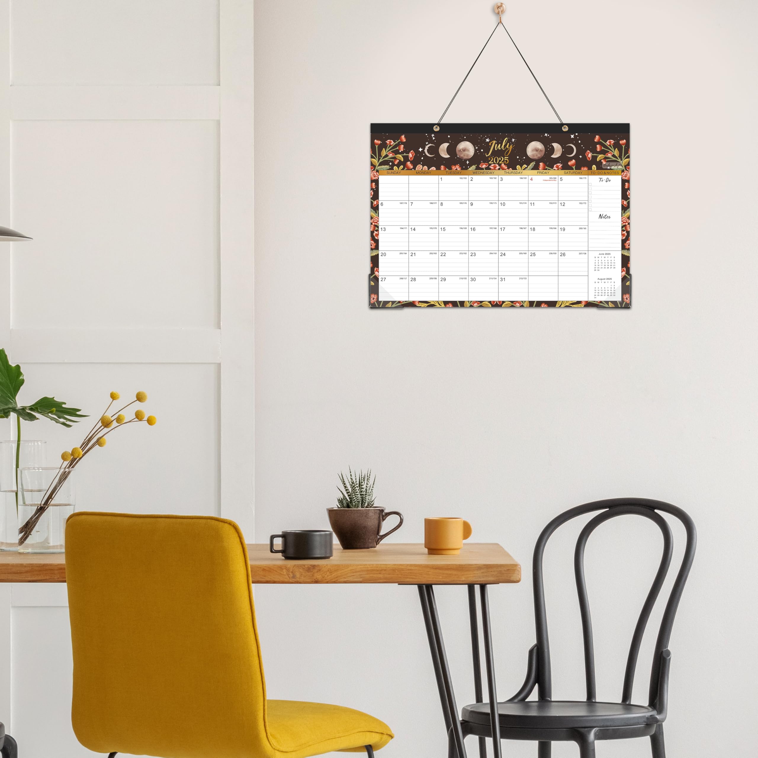 2025-2026 Monthly Desk and Wall Calendar Planner | 18 Months from July 2025 to December 2026 | 16.8