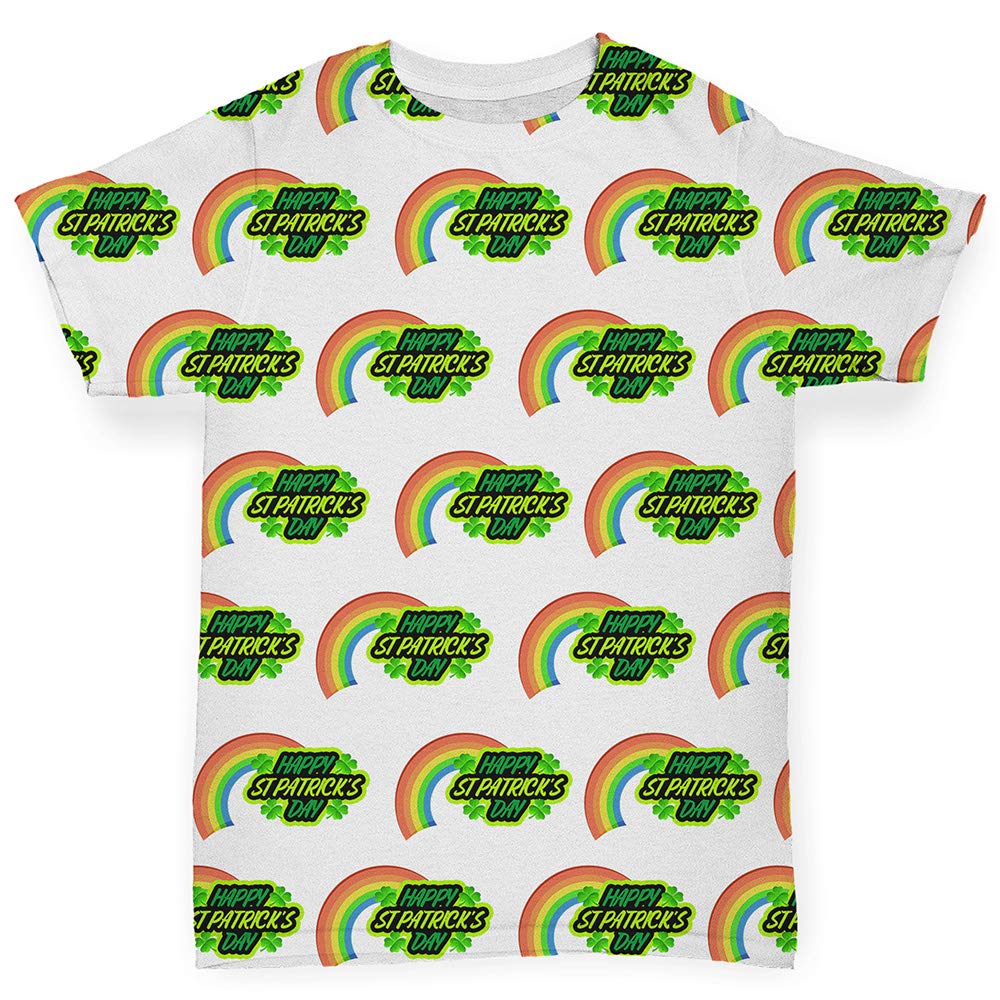 TWISTED ENVY Baby Boy Clothes - Saint Patrick's Day Outfit with Cute Rainbow Pattern | Perfect for Holiday Photos & Irish-Themed Celebrations