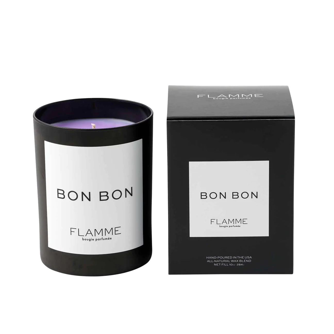 Flamme Candle Company Bon Bon Scented Candles - Luxury Soy Wax Candles for Home, Gifts & Relaxation | Perfect for Bedroom, Bathroom & Romantic Ambiance