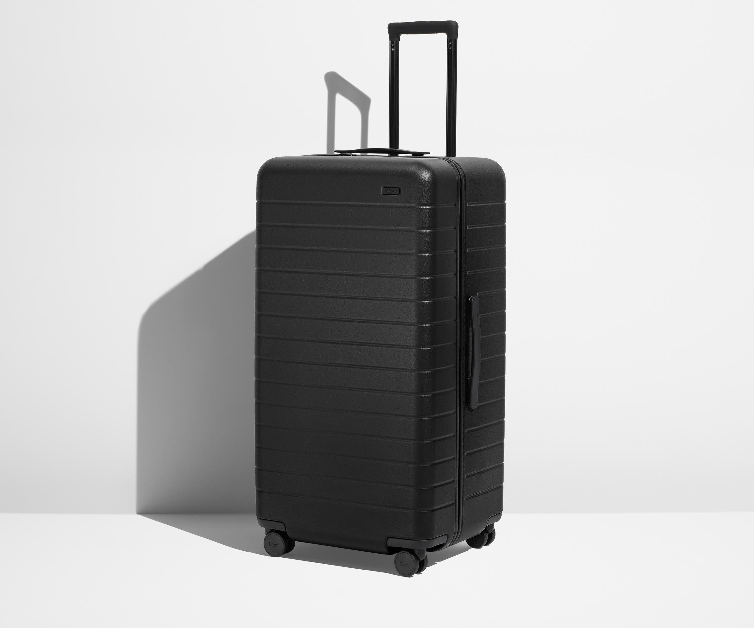Jet Black Travel Trunk - Durable & Stylish Luggage for Air Travel, Road Trips & Adventure Vacations