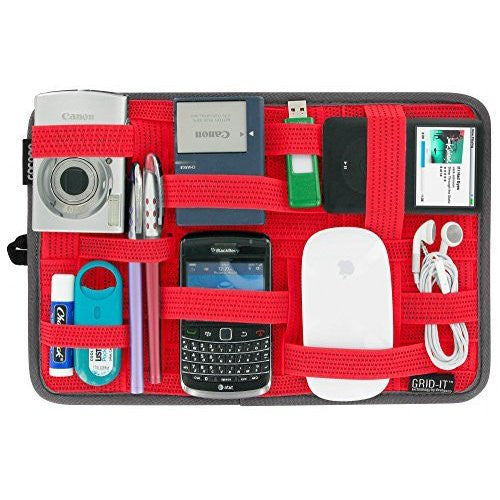 Grid IT 12 X 8 Organizer for Laptop Bag - Durable Cable & Accessory Storage Pouch - Perfect for Office, Travel, and Tech Organization