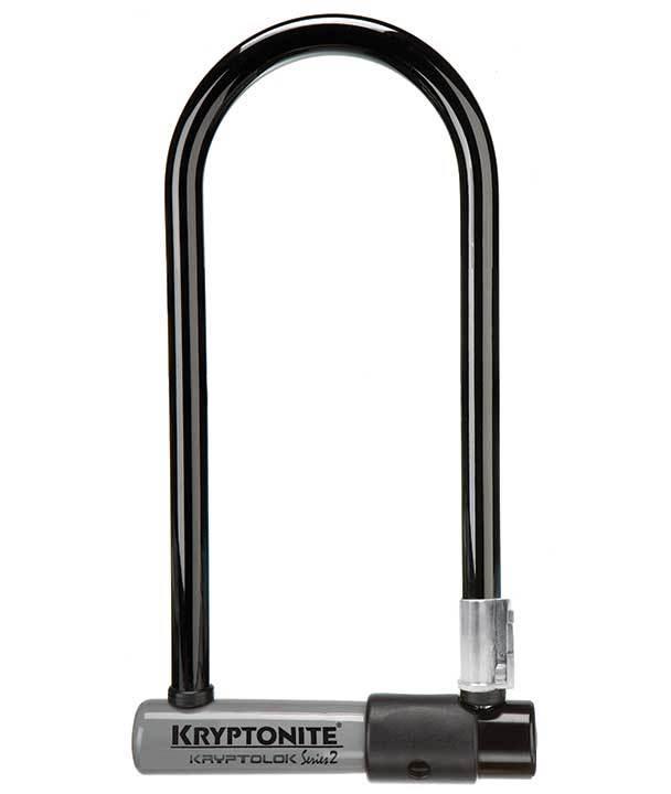 Kryptonite Kryptolok STD U-Lock with FlexFrame Bracket - Heavy Duty Bicycle Lock for Secure Parking & Outdoor Use