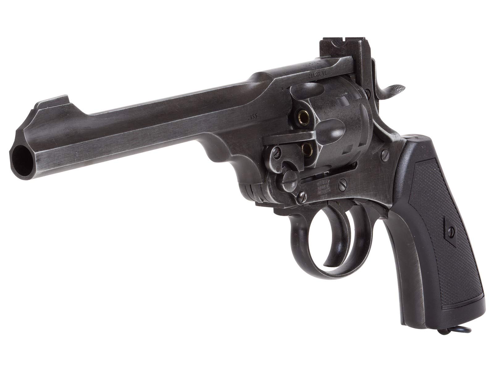 Webley MKVI CO2 Pellet Revolver Air Pistol - Realistic Battlefield Finish | Outdoor Target Shooting & Airgun Training | Perfect for Collectors & Historical Reenactments