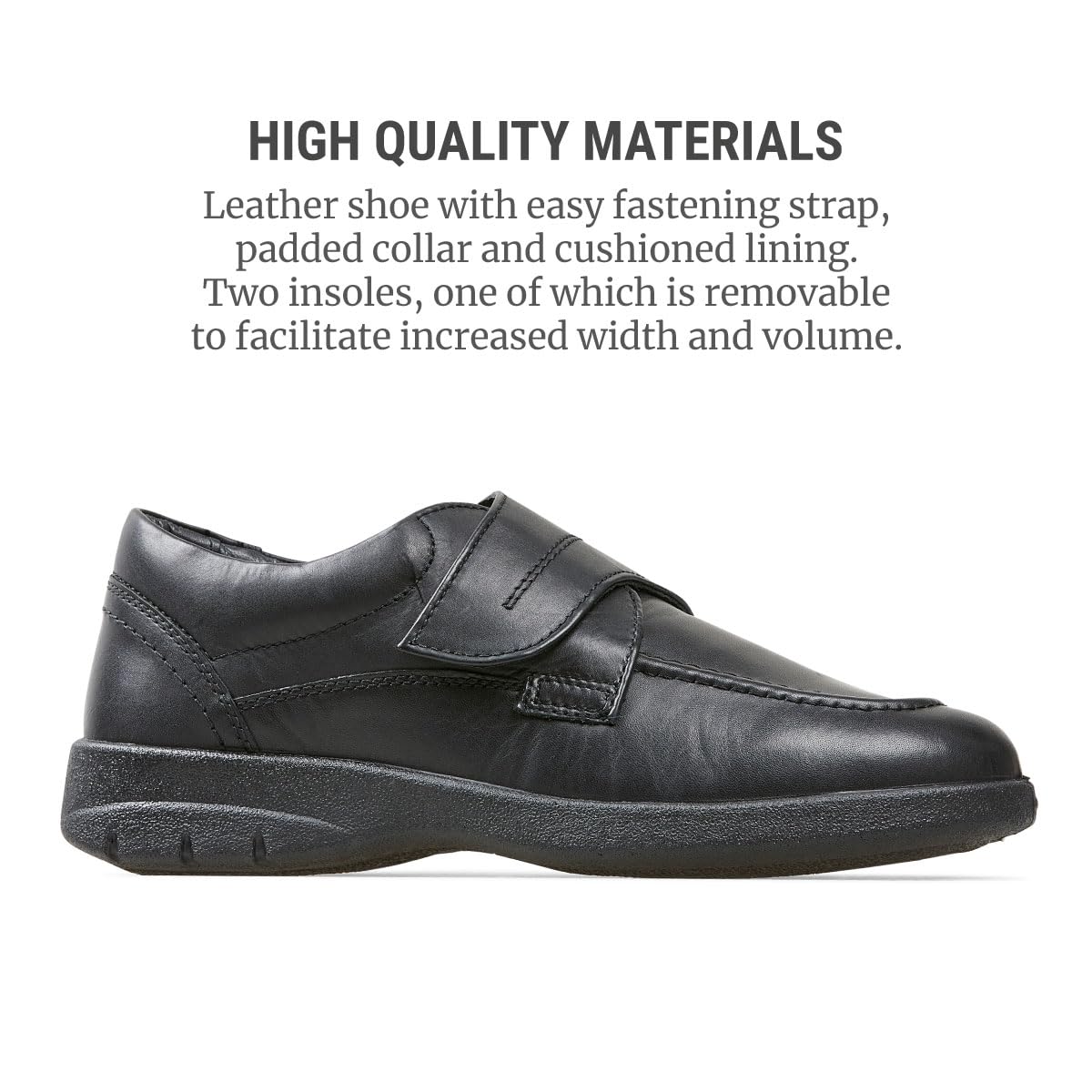 Men's Solar Black Casual Shoes by Padders 635-10 - Lightweight & Comfortable for Walking, Travel, and Everyday Wear