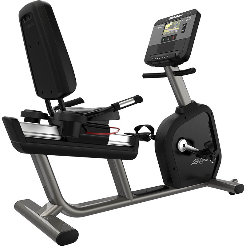 Life Fitness Club Series+ Recumbent Exercise Bike with X Console - Home Gym Cardio Equipment for Low-Impact Workouts & Rehabilitation