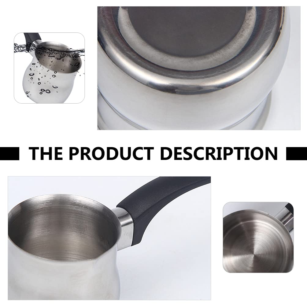 Professional Stainless Steel Milk Frothing Pitcher for Latte Art - 12oz Coffee Frother Jug with Handle, Perfect for Cappuccino, Latte, Macchiato & Home Barista Use - Ideal for Coffee Shops, Cafes & DIY Coffee Lovers