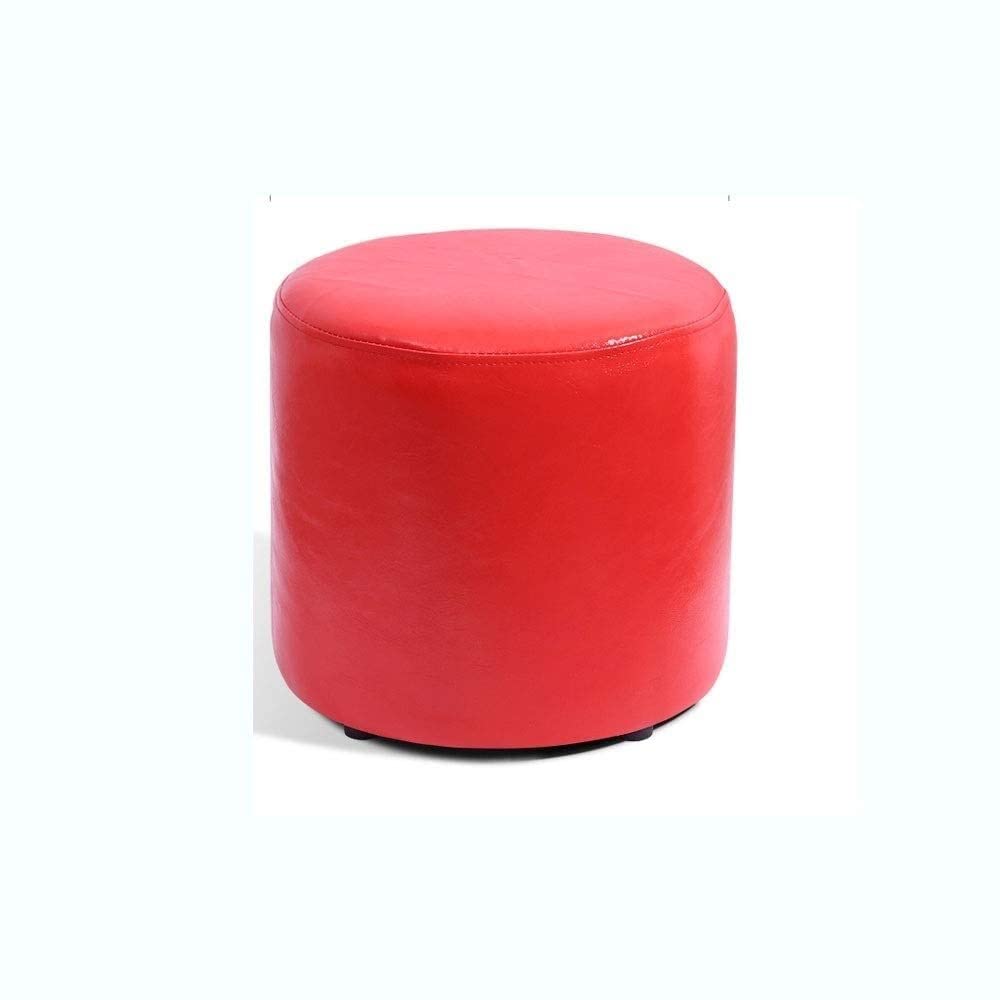 FCHMY Leather Storage Stool with Lid - Multifunctional Shoe Bench, Toy Storage Box, and Seating Stool for Living Room, Bedroom, or Entryway (Color Options Available) - Perfect for Organizing Shoes, Toys, and Adding Extra Seating Space