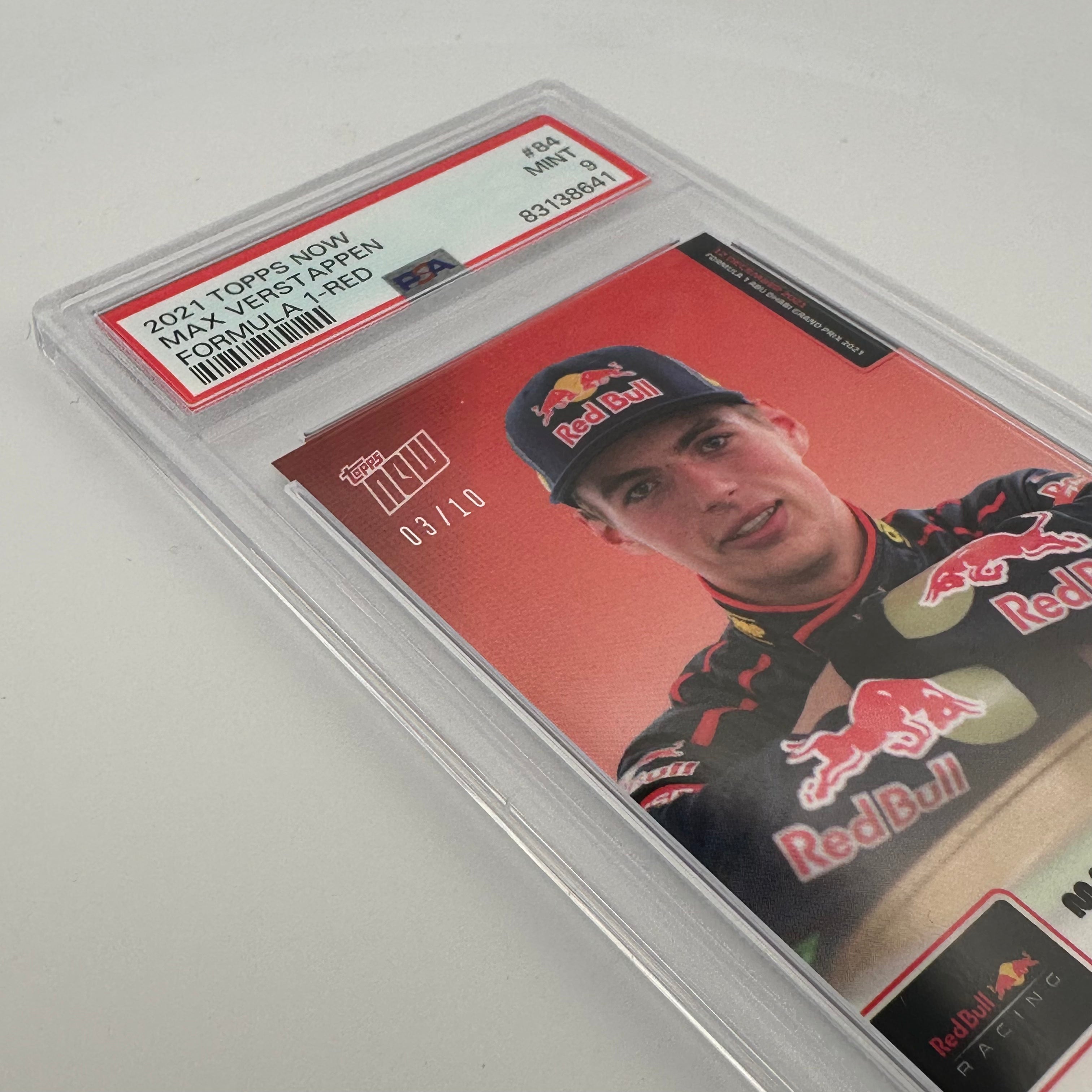 PSA 9 Graded 2003/10 Max Verstappen #84 Red Bull Racing Rookie Card - Perfect for F1 Collectors & Motorsport Memorabilia Displays