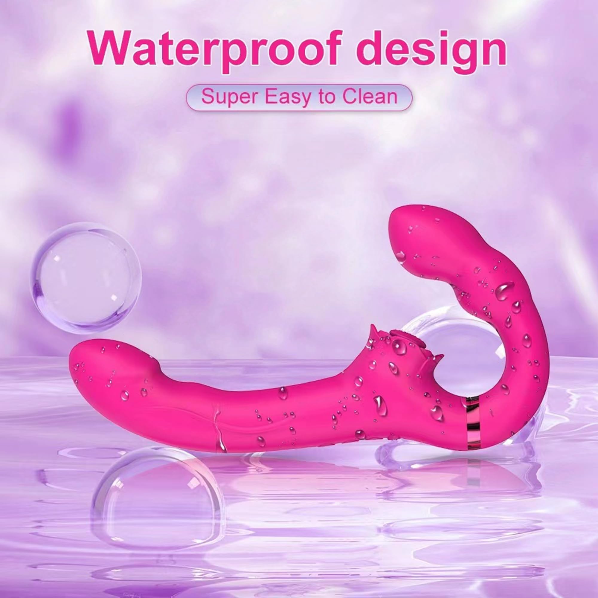 Premium G-Spot Vibrator & Clitoral Stimulator - 10 Vibration Modes & 5 Flapping Speeds for Intense Dual Pleasure | Waterproof Silicone Adult Toy for Women, Couples & Lesbian Play | Enhance Solo Play, Foreplay & Couples Intimacy
