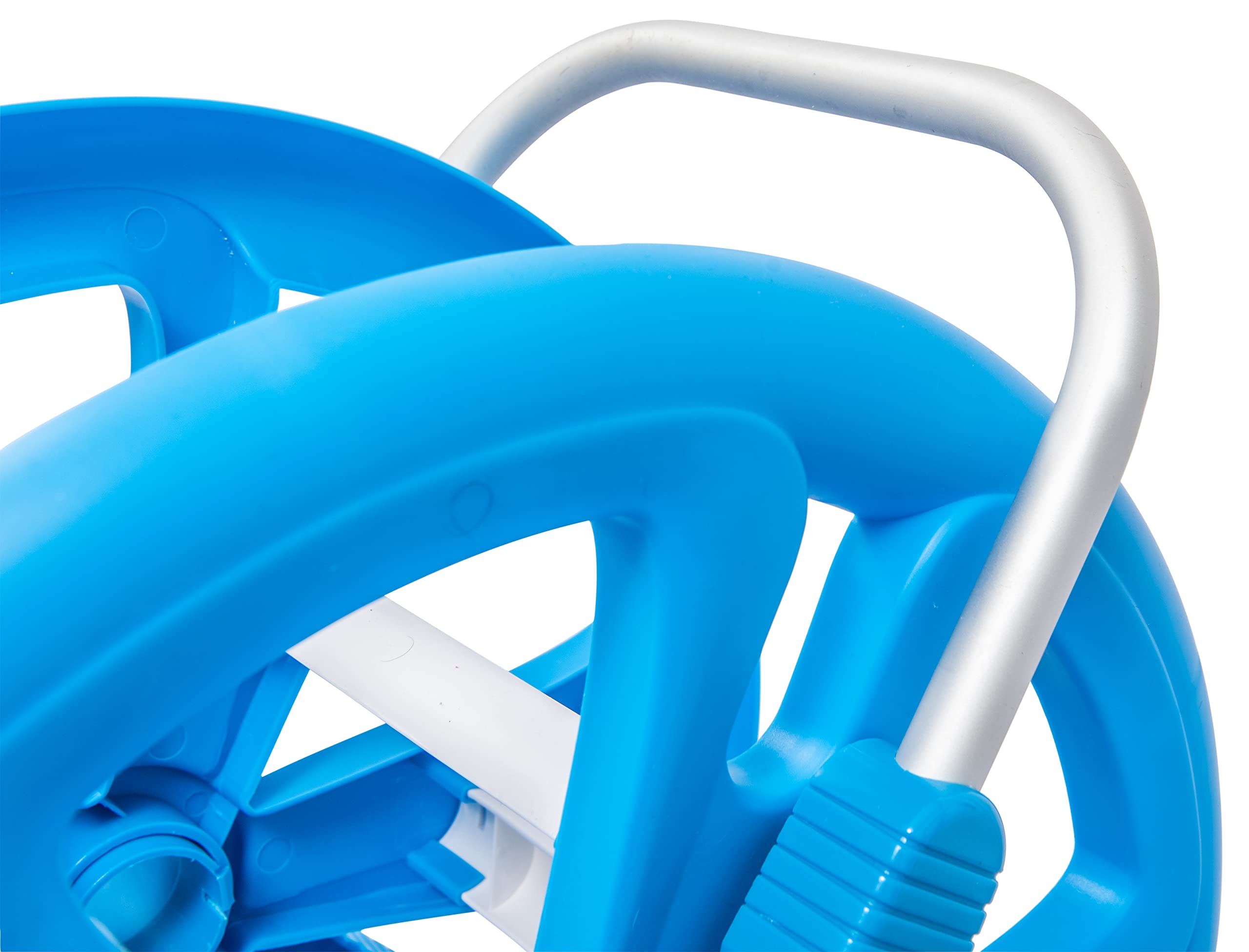 Portable Pool Vacuum Hose Reel 42ft - Aluminum Handle for Easy Storage & Cleaning