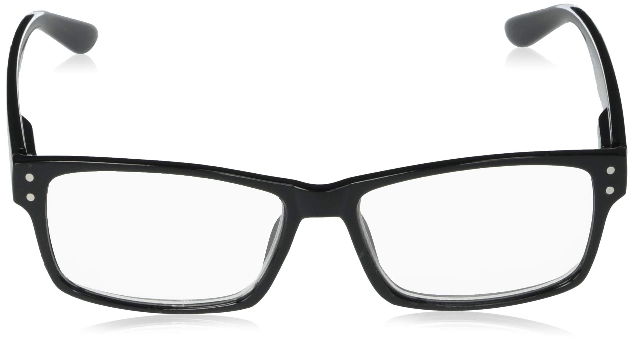A.J. Morgan Reading Glasses for Women & Men - Rectangular Frame with Clear Vision - Perfect for Reading, Computer Work, and Office Use
