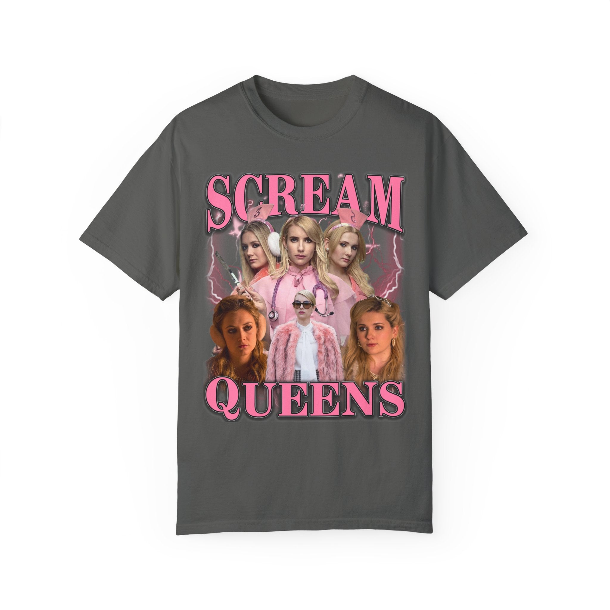 Vintage 90s Scream Queens T-Shirt - Retro Horror Movie Fan Tee for Halloween & Cosplay
