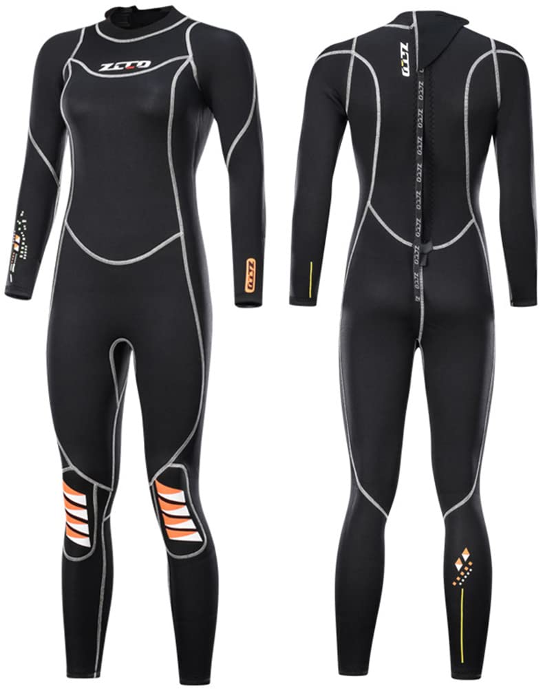 **YINSY 3MM Neoprene Full Body Wetsuit for Men & Women – UV Protection, Back Zipper – Scuba Diving, Spearfishing, Surfing, Snorkeling, Swimming & Canoeing – Ideal for Ocean Adventures & Water Sports**