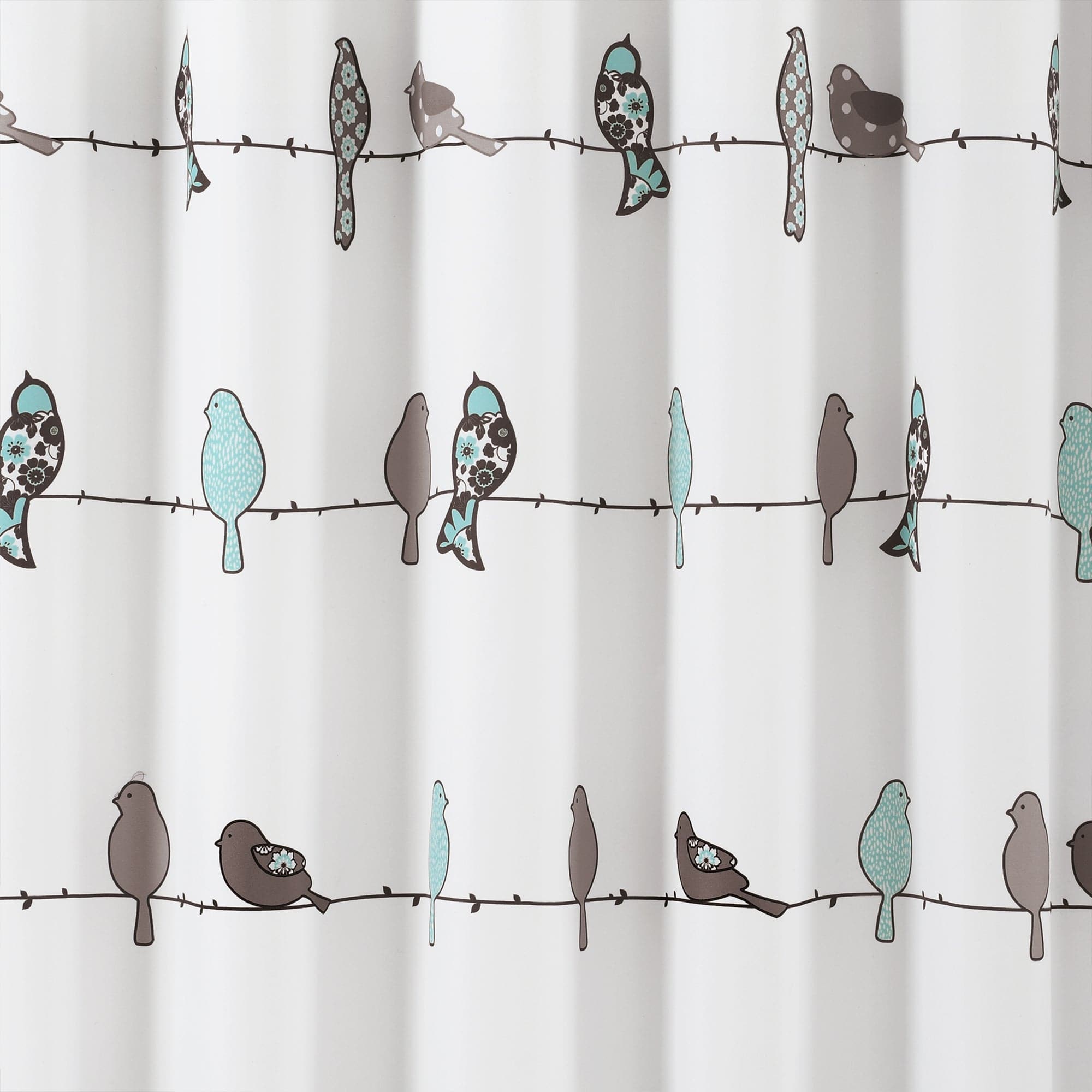 Stylish Rowley Birds Shower Curtain - Waterproof Bathroom Decor with Vibrant Bird Design - Perfect for Modern Bathrooms, Guest Baths & Spa Retreats