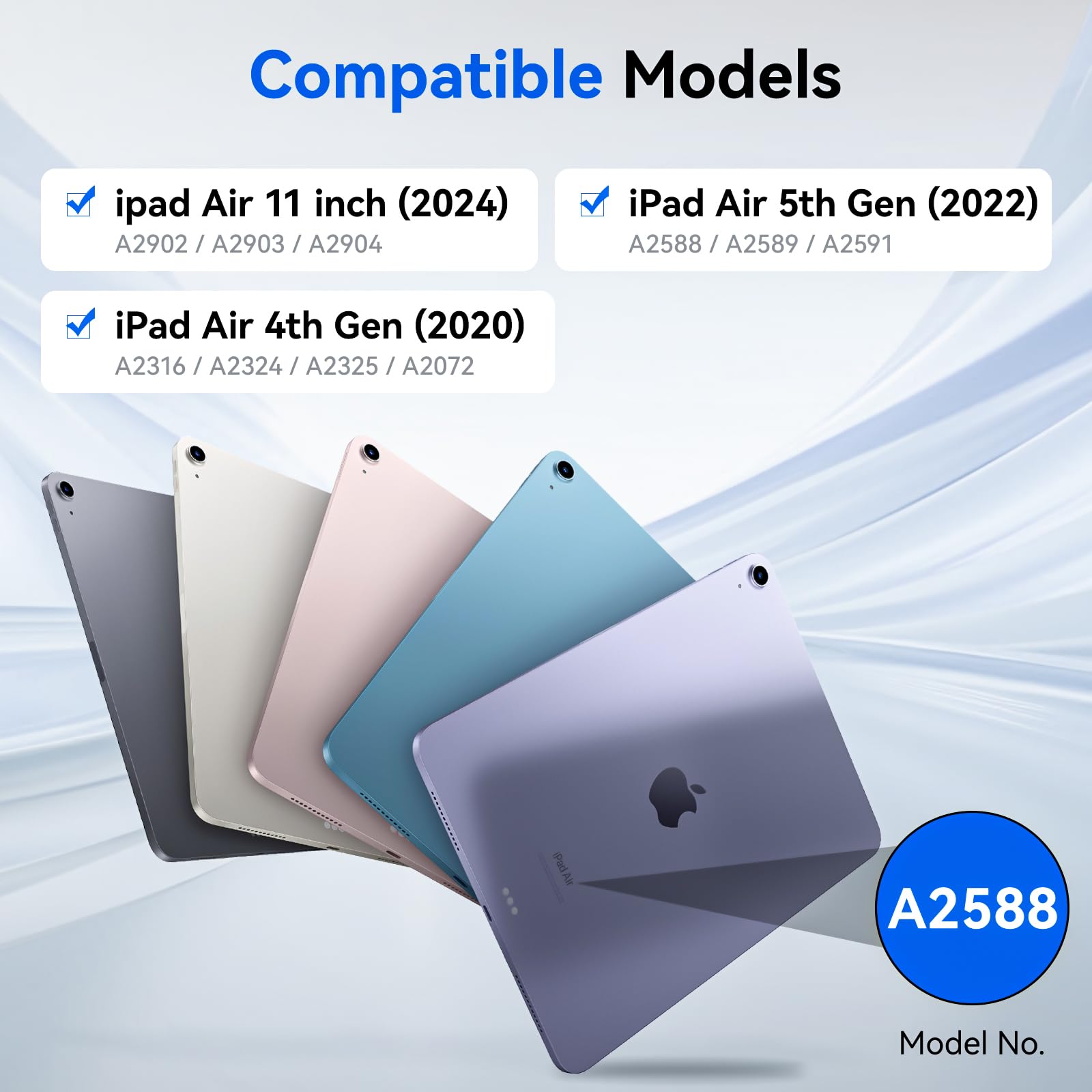 Premium iPad Air 11 Inch Case (M2) - Compatible with iPad Air 5th/4th Gen 10.9
