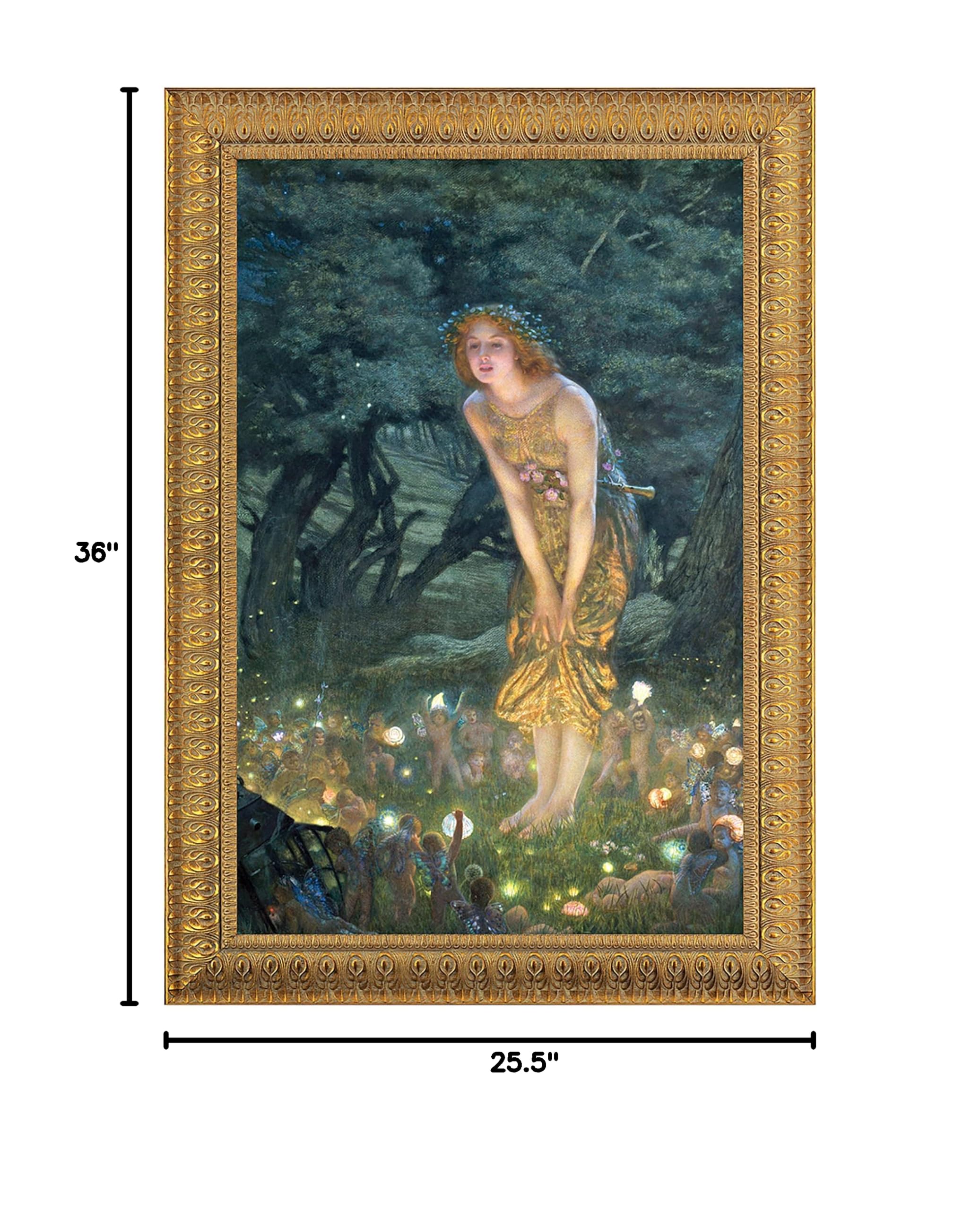 Design Toscano Midsummer Eve 1908 Canvas Art Print - Large Wall Decor for Living Room, Bedroom & Office | Famous Painting Reproduction