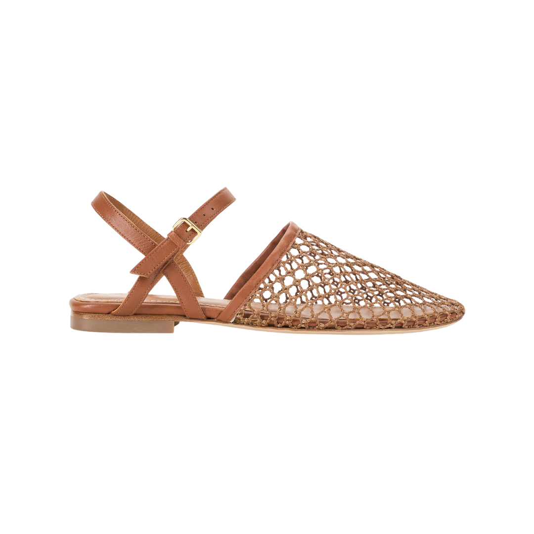 Breathable Tan Netting Sandals for Women - Comfortable Summer Beach Walking Shoes - Perfect for Outdoor, Vacation and Casual Wear