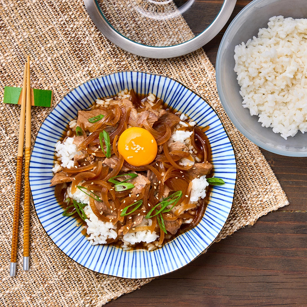 Premium Japanese Beef Gyudon - Authentic Thinly Sliced Beef Rice Bowl with Sweet Soy Sauce | Perfect for Quick Lunch, Dinner & Meal Prep | Easy Japanese Home Cooking