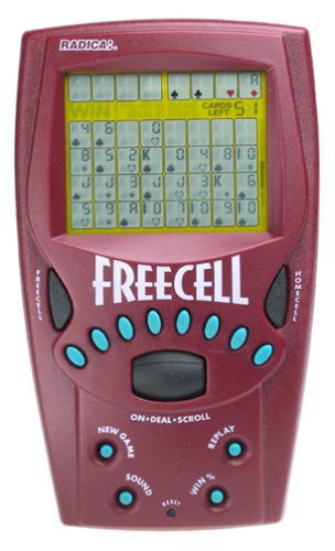 Handheld FreeCell Solitaire Game - 8019 | Portable Card Game for Travel, Office, and Relaxation