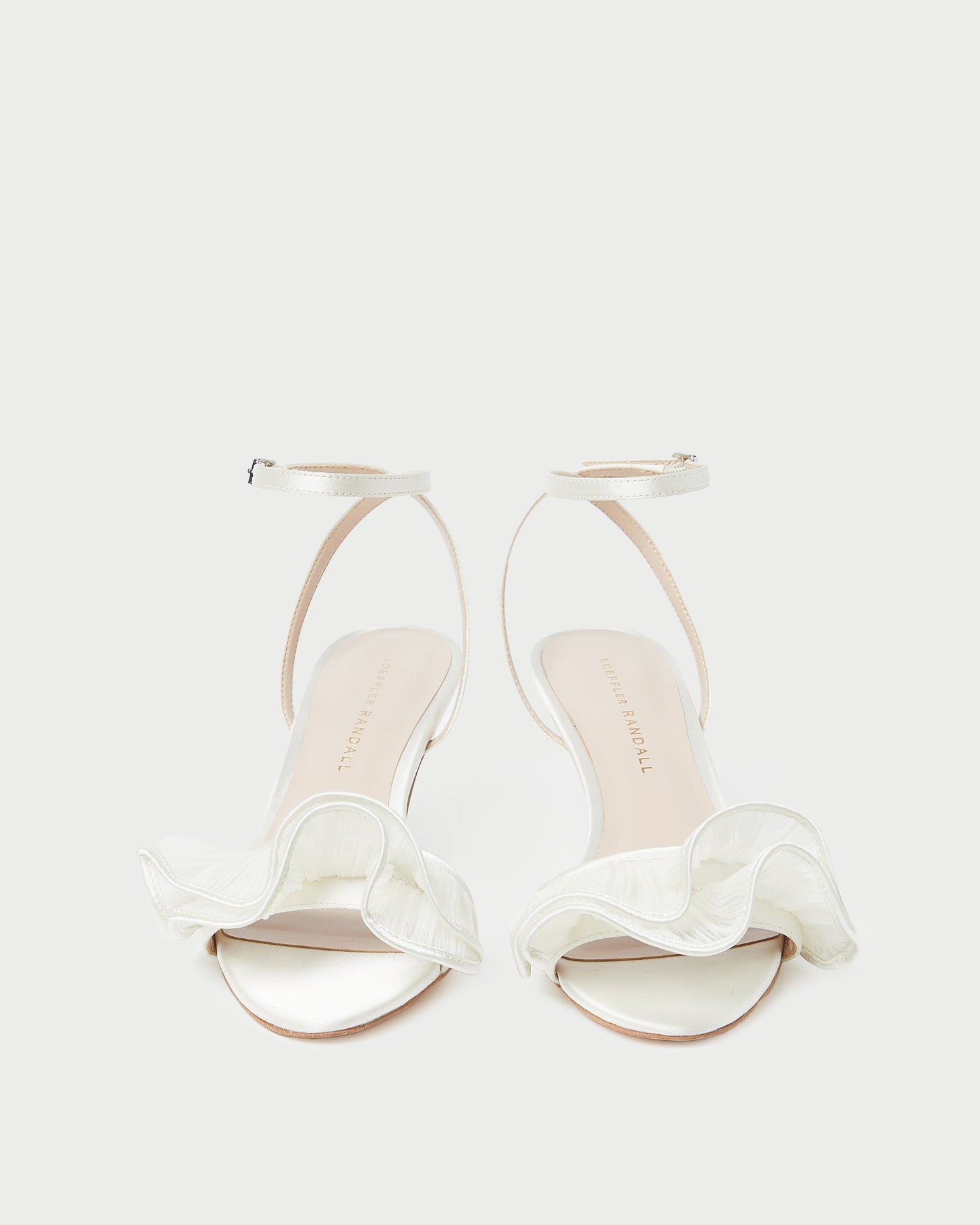 Elena Pearl Pleated Ruffle Sandals for Women - Elegant Summer Beach Wedding Shoes with Comfortable Straps | Perfect for Bridal Party, Vacation, and Date Night