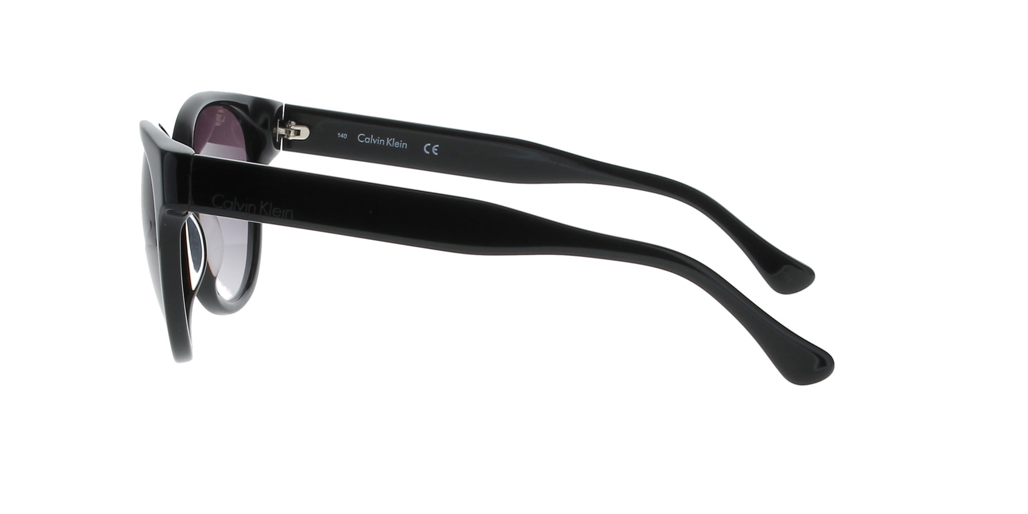 Calvin Klein Black Round Cat Eye Sunglasses for Women - Stylish UV Protection Shades for Outdoor, Beach & Driving