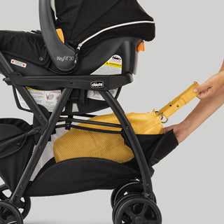 Chicco KeyFit Caddy Frame Stroller - Lightweight Infant Car Seat Carrier for Baby Travel | Perfect for Shopping, Airports & Daily Errands
