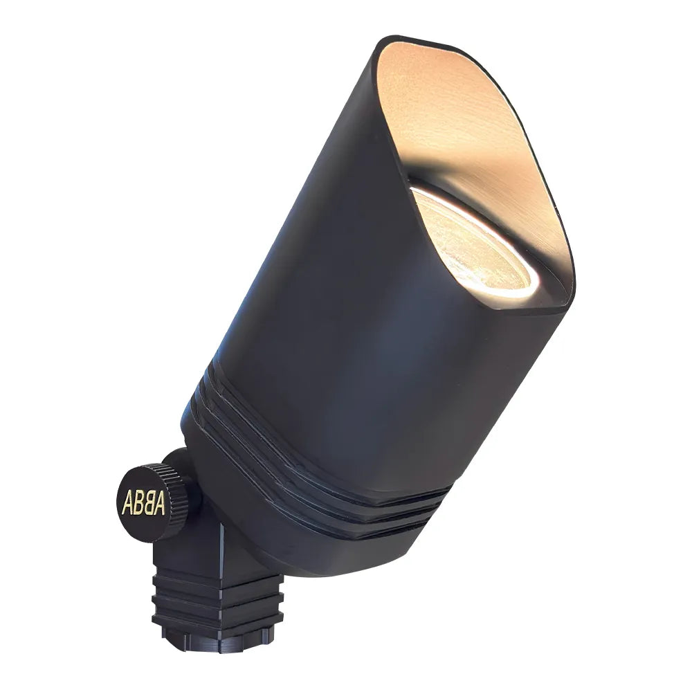 SPB03 Low Voltage LED Outdoor Landscape Spotlight - Durable Cast Brass Design for Gardens, Pathways, and Architectural Lighting