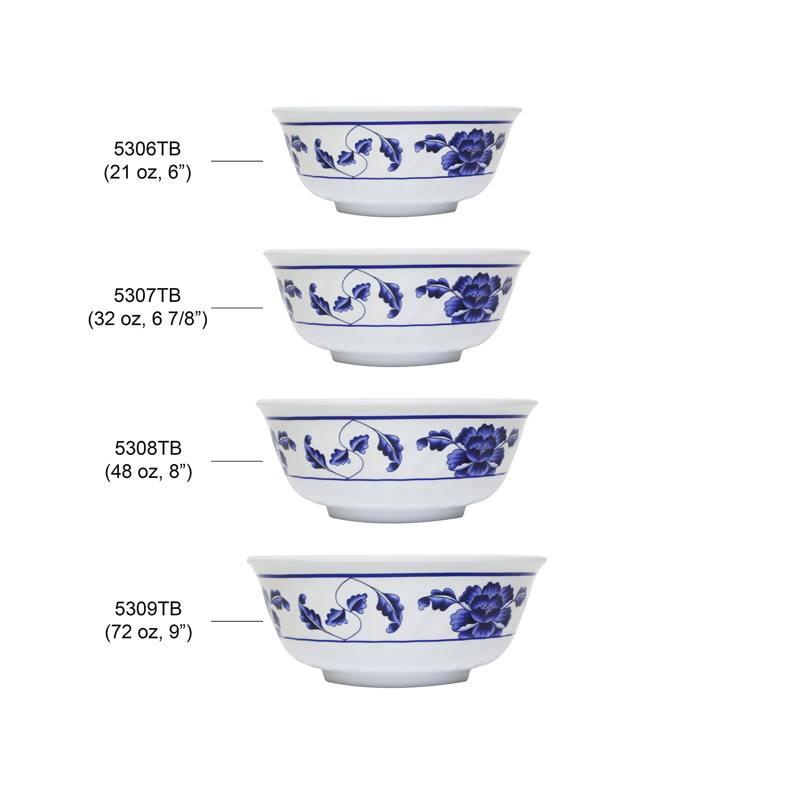 Thunder Group Lotus Melamine Dinnerware Set - 21 oz 6