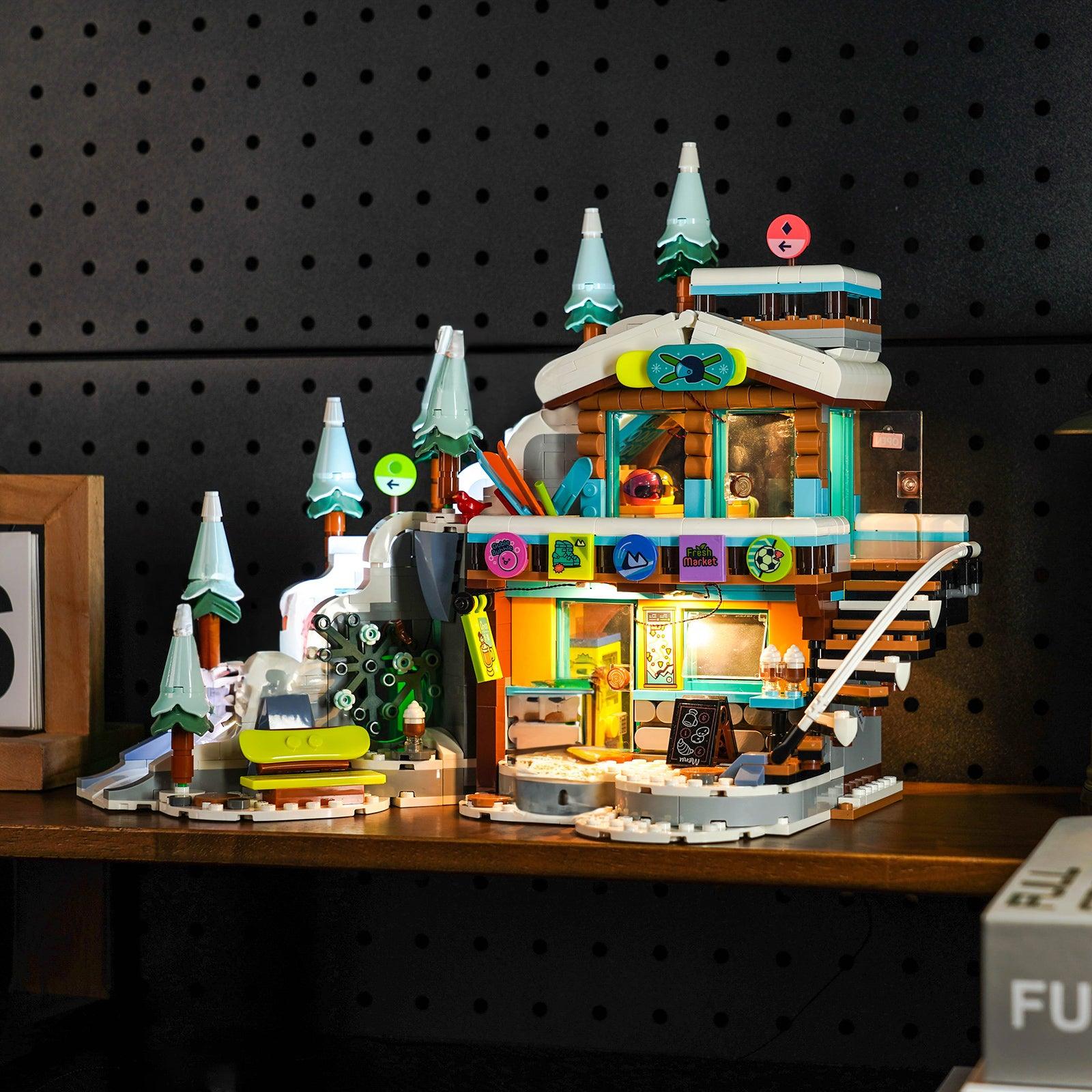 LEGO Mountaintop Climbing Snow Mountain Lamp Set 41756 - LED Light Kit for LEGO Building Blocks, DIY Night Light for Kids Room Decor & Model Display