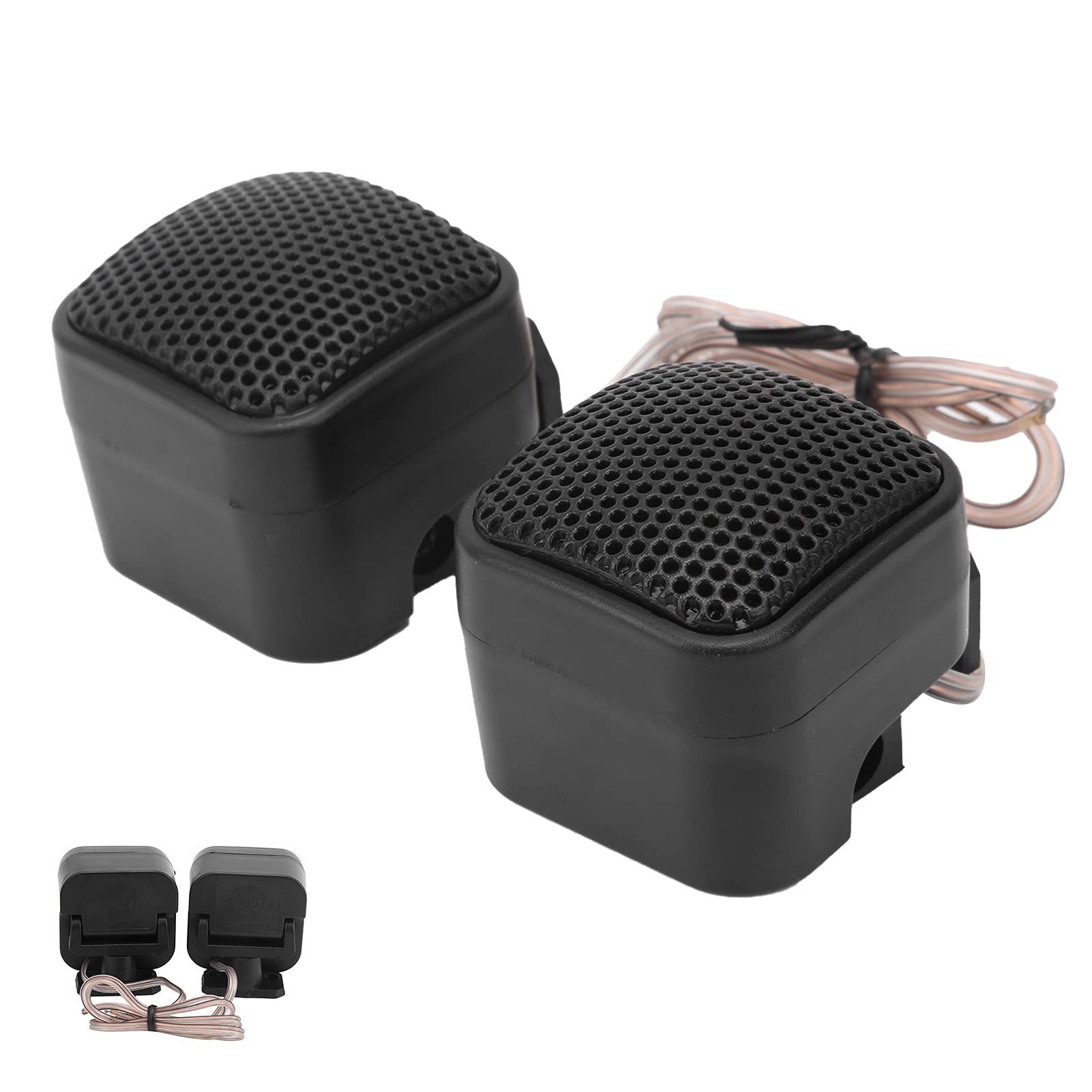 500W 4Ohm High Power Car Stereo Speakers (2-Pack) - Hi-Fi Silk Dome Tweeter, Universal Car Audio System with 4 Mounting Screws - Perfect for Car Upgrades, Road Trips & Bass-Boosted Music Listening
