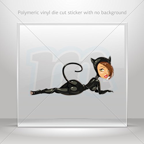 Premium Waterproof Catwoman Decals & Stickers (5 x 2.4 Inch) - Durable Vinyl for Cars, Laptops, Tablets, Racing Gear - Perfect for Vehicle Customization, Gaming Setups & Hobby Decor