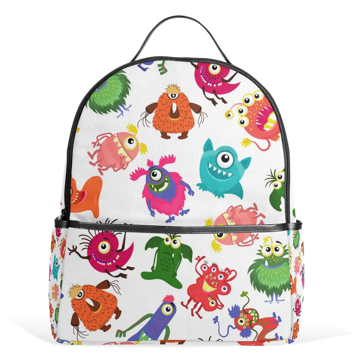 Best Cute Colorful Monster School Backpack for Kids - 12.6x5x14.8 Inch Durable Daypack & Shoulder Bag - Perfect for School, Travel & Daily Use