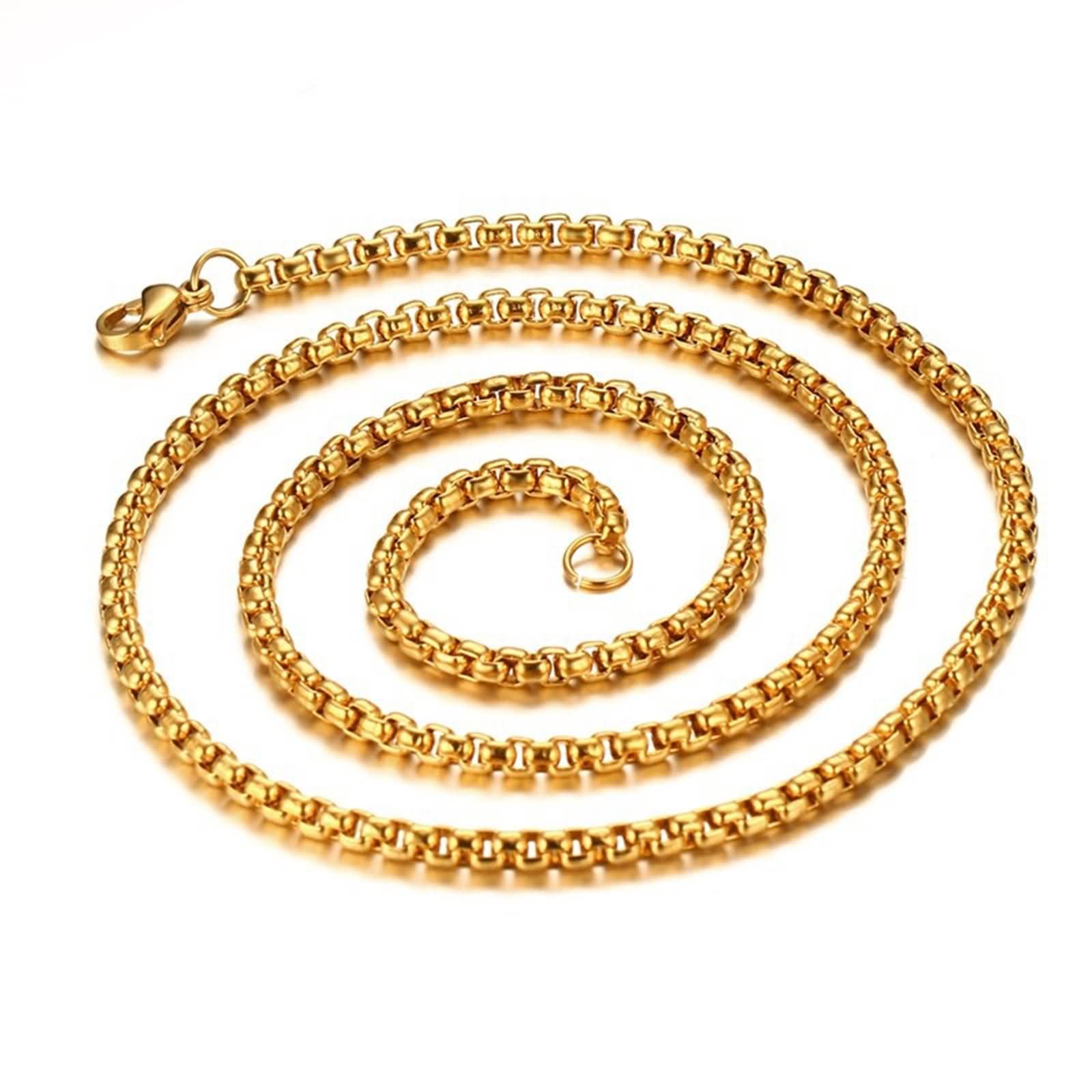 Stylish Titanium Belcher Chain Necklace for Men & Women - Durable Unisex Jewelry for Everyday Wear, Gifts & Special Occasions