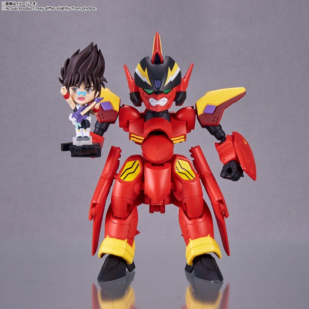 Bandai Tiny Session Macross 7 VF-19 Custom Fire Valkyrie & Basara Nekki Action Figure Set - Anime Collectible Model for Display & Play - Perfect for Macross Fans & Toy Collectors
