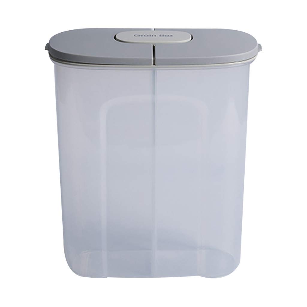 Jchen 1-Pack Airtight Food Storage Containers with Lids - Clear Plastic Grain & Dry Goods Storage Bins for Kitchen, Pantry Organization - Perfect for Rice, Pasta, Cereal, Flour & Snacks