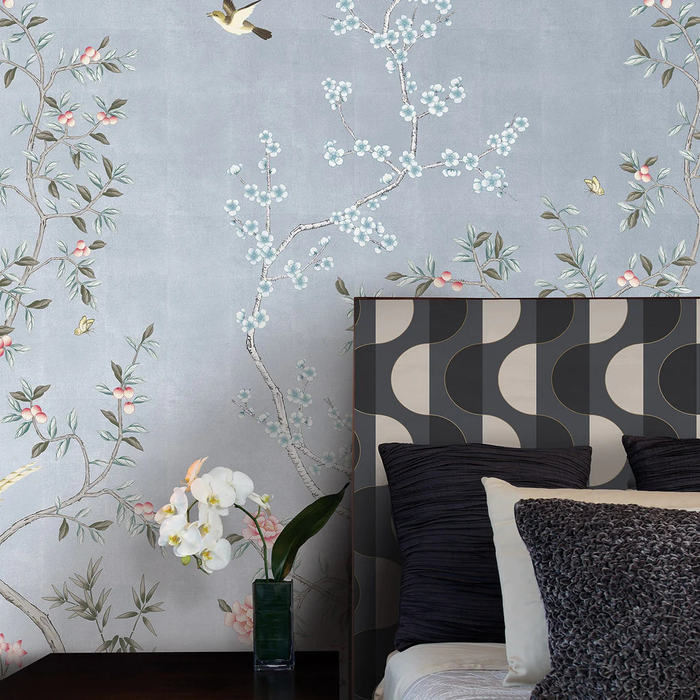 Self-Adhesive Garden Wall Mural - Easy Peel & Stick Wallpaper for Home Decor, Living Room, Bedroom & Nursery - Nature Inspired Botanical Design for Indoor Walls