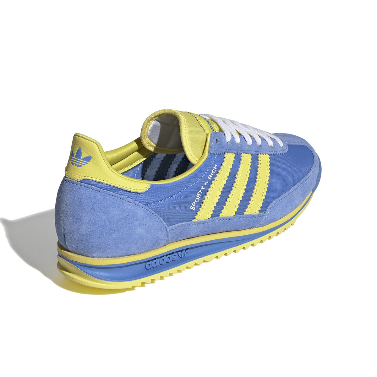 Sporty & Rich SL 72 'Real Blue Light Yellow' Sneakers - Retro Running Shoes for Men & Women - Perfect for Casual Wear, Gym & Street Style Fashion