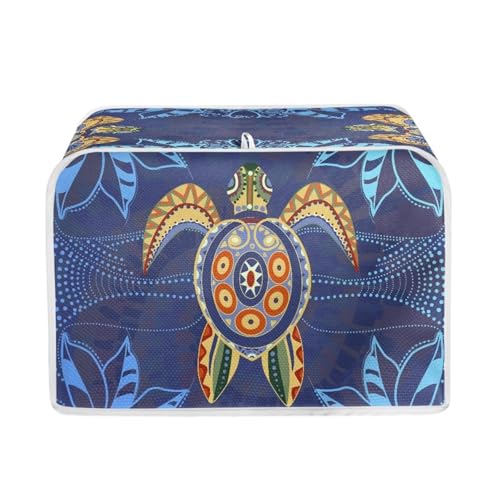 Blue and Multi - Vintage Sea Turtle
