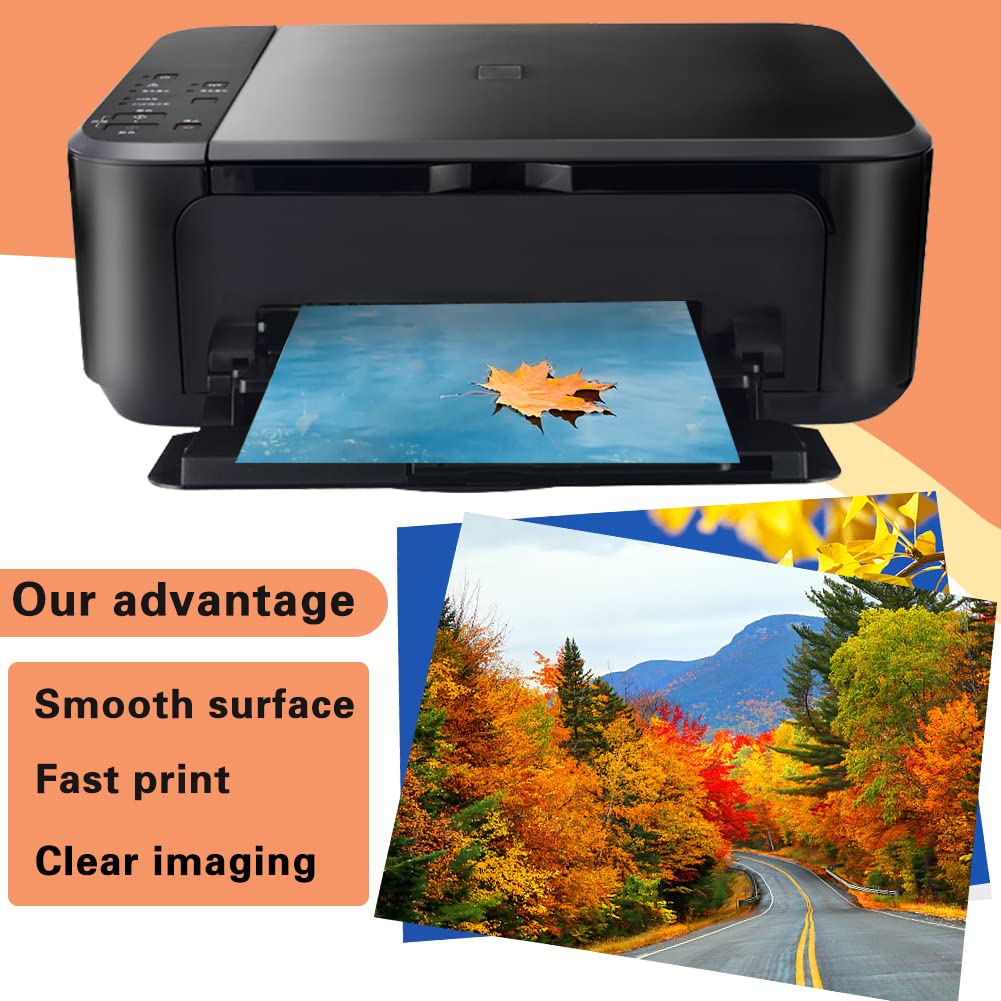 20 Sheets Glossy Photo Paper 8x10 Inch - 180gsm Premium Inkjet Printer Paper for Pictures, Flyers, Calendars & Brochures | Ideal for Home Printing, Office Documents & Professional Photography Projects