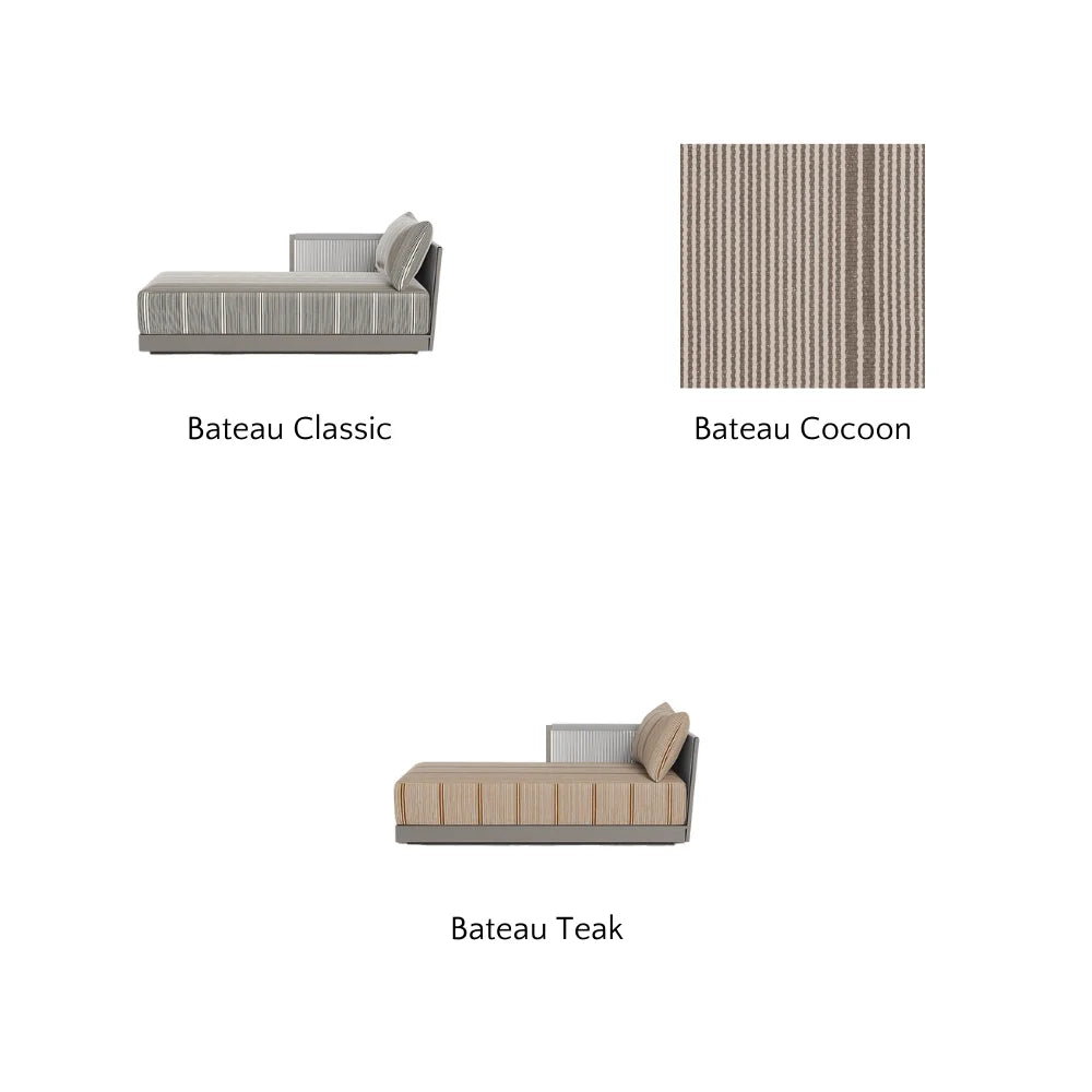 Antigua Outdoor Left Chaise Lounge Chair - Waterproof Wicker Patio Furniture for Poolside, Garden, and Backyard Relaxation