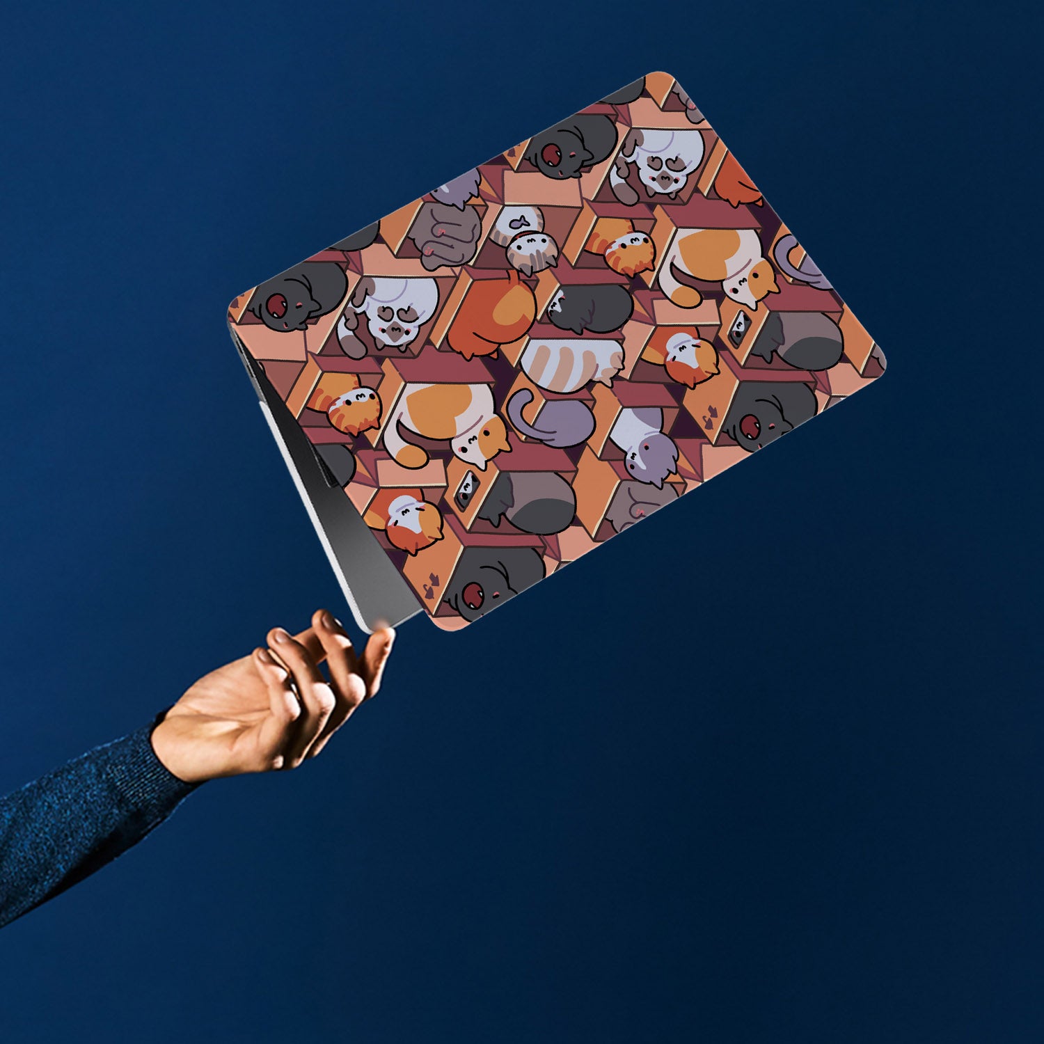Stylish Surface Laptop Case with Adorable Sushi Cats Design - Perfect for Work, School & Travel Protection