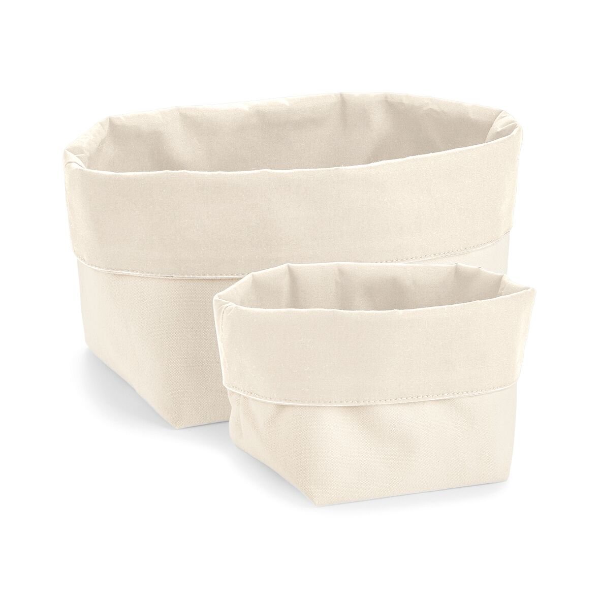 Reversible Canvas Organizer - Foldable Storage Bin for Closet, Bathroom & Nursery | Multi-Purpose Organizing Solution for Home & Office